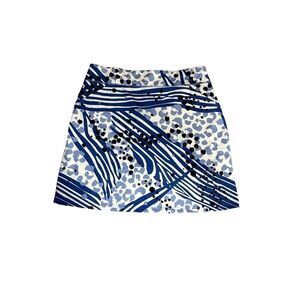 ANACLARE Women's UPF 50+ Logan Golf/Athletic Skort/Skirt Blue/White Size Large